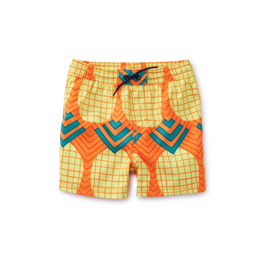 Tea Collection Pineapple Swim Trunks